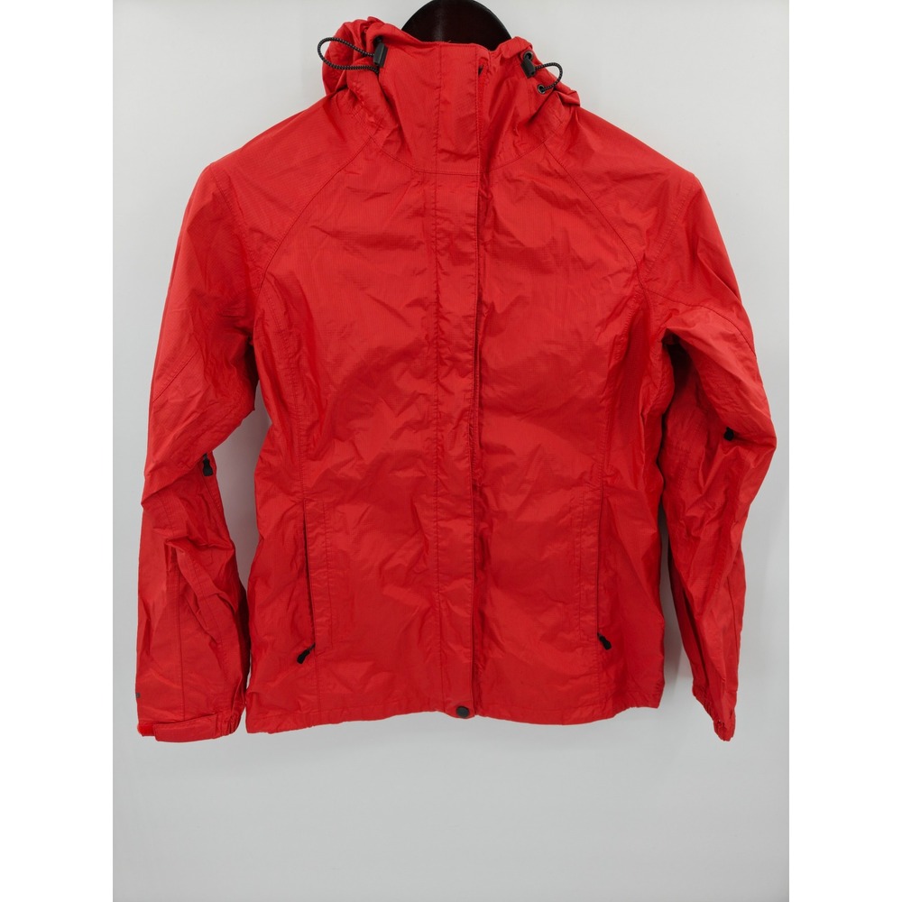 Eastern Mountain Sports EMS Womens Red System3 Hooded Rain Jacket Size M